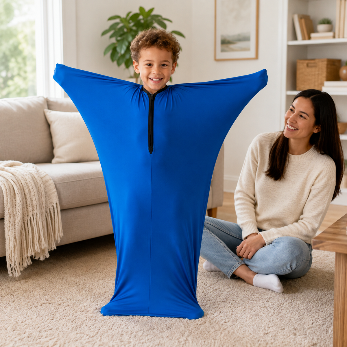 Sensory Body Sock for Kids – Breathable Lycra Deep Pressure Sock for Autism & Calming Sensory Input